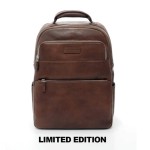 SPALDING & BROS. Zaino tiratura limitata THE YAK in pelle italiana col. cognac 